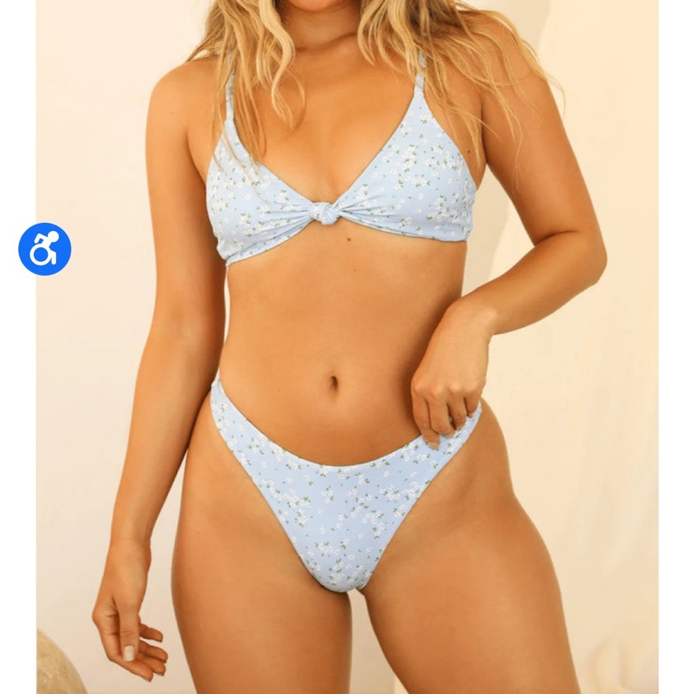 Dippin Daisys Seaport Thong Bikini Bottom - Wallflower